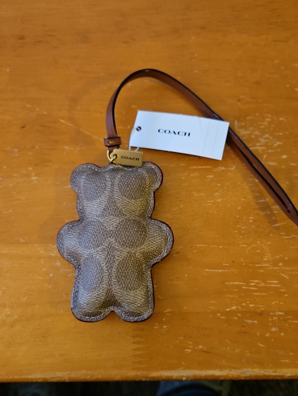 Coach Bear Puffy Bag Charm (Style Number CCX44)